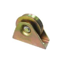 RUEDA DE ACERO PARA PORTON CON BASE